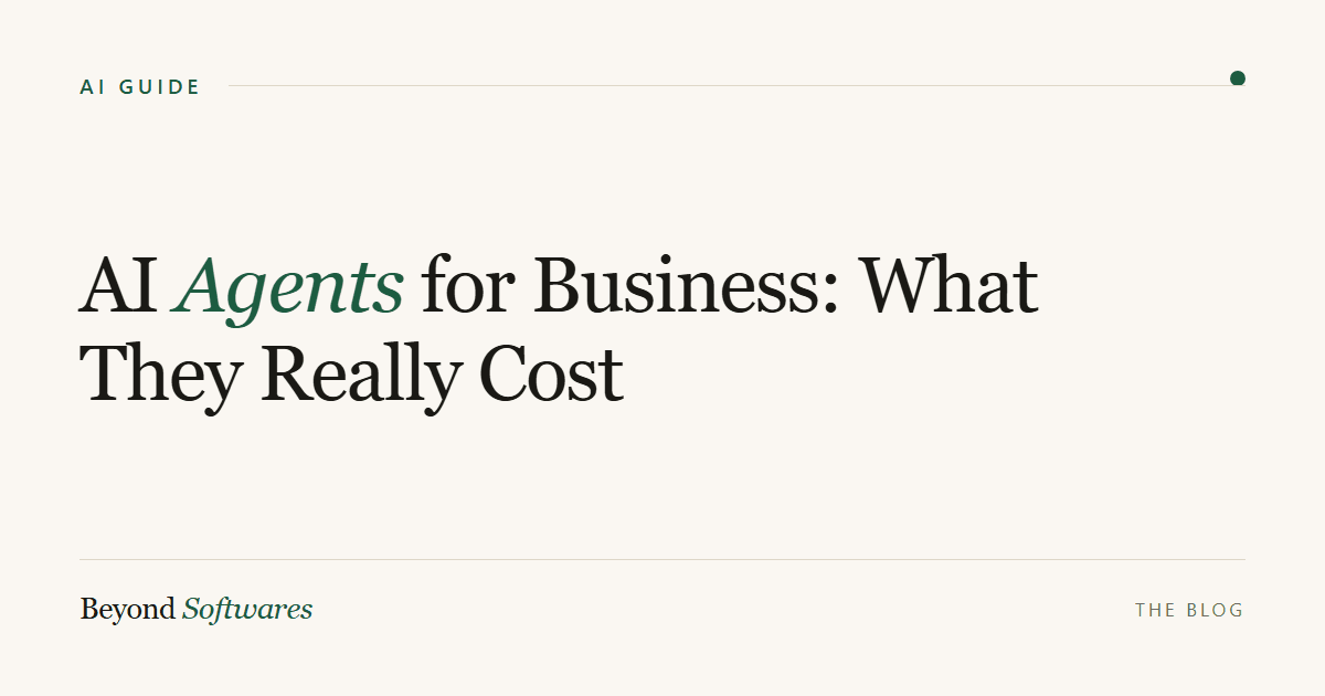 AI agents for business — cost and development guide 2026